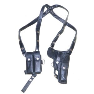 Afgan Made Tokerev Leather Pistol Holster And Magazine Pouches With Rig