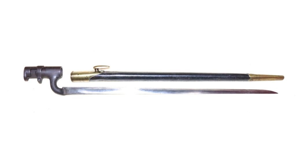 Excellent Condition British Martini Henry Socket Bayonet And Scabbard