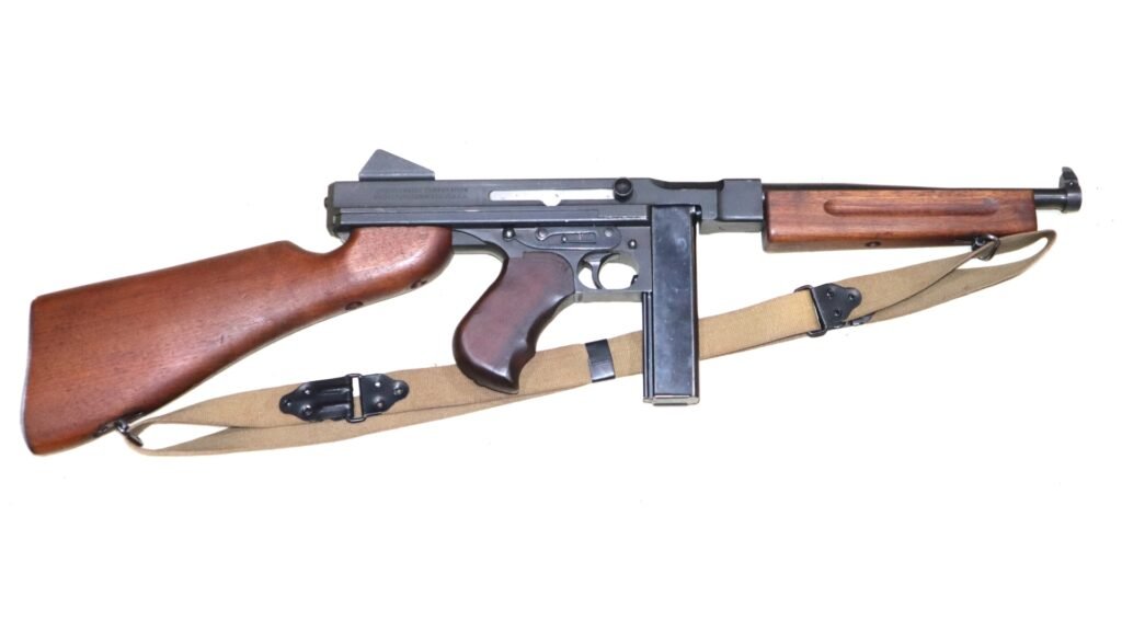 MINT Condition WW2 US Thompson Model M1A1 Submachine Gun – UK DEAC -SN 244 – Reserved
