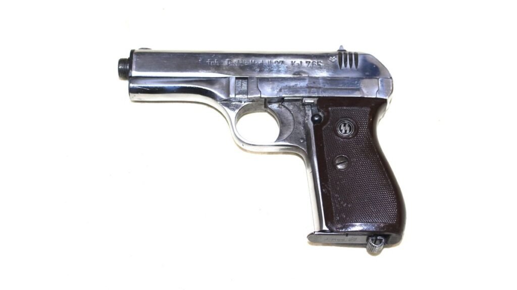 WW2 German Captured CZ27 With SS Marked Grips
