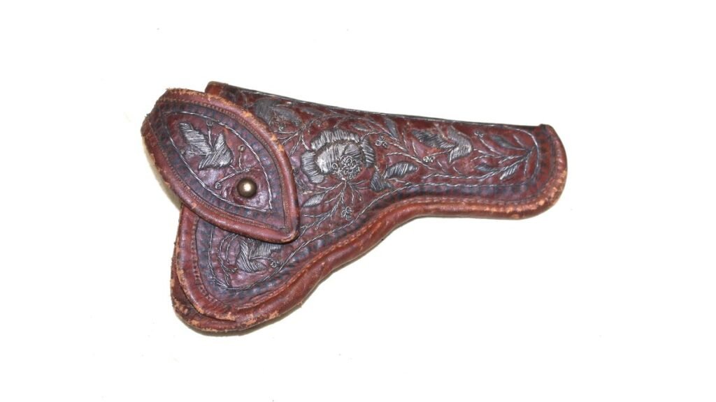 Antique Leather Revolver Holster