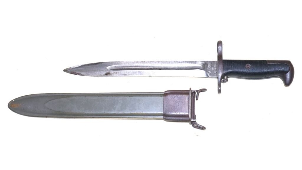 WW2 US M1 Garand Bayonet And Scabbard