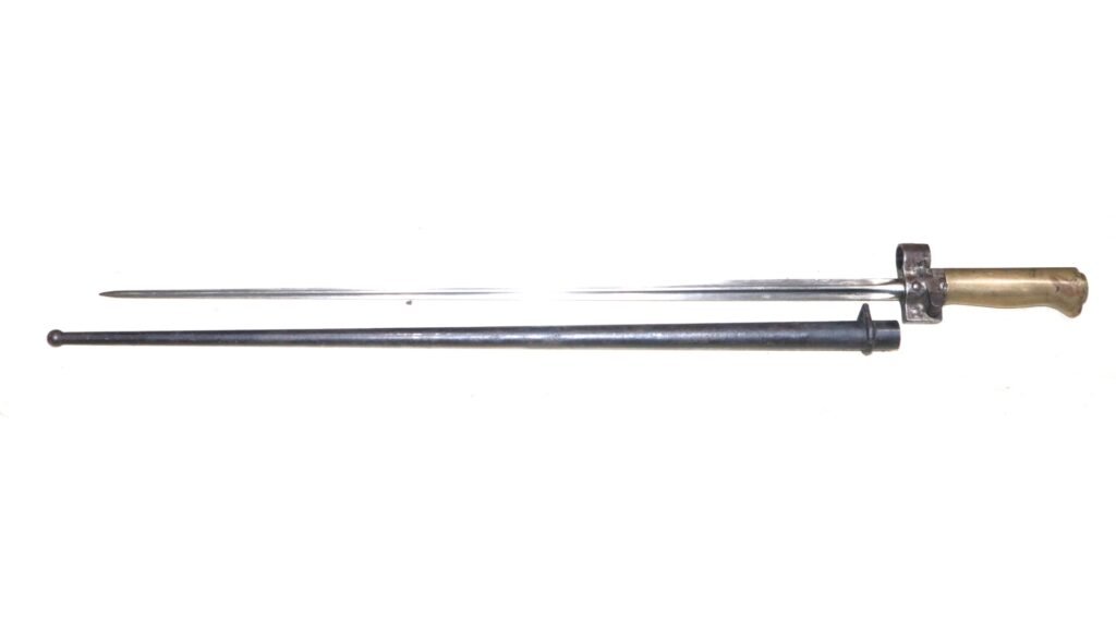WW1 French Lebel Spike Bayonet And Scabbard – SN 925