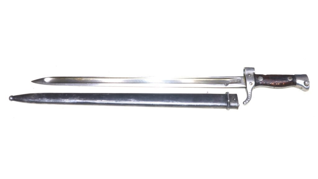 WW1 French M1892 Berthier Bayonet And Scabbard