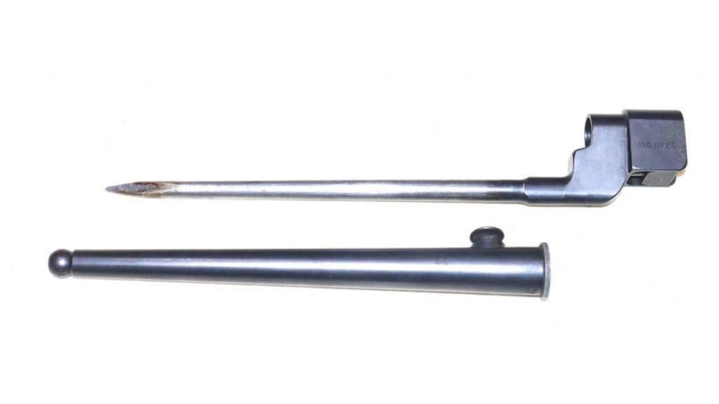 WW2 British No.4 Spike Bayonet And Scabbard