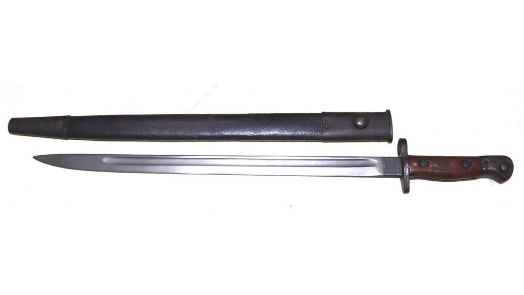 WW1 British 1907 Pattern SMLE Bayonet With Scabbard