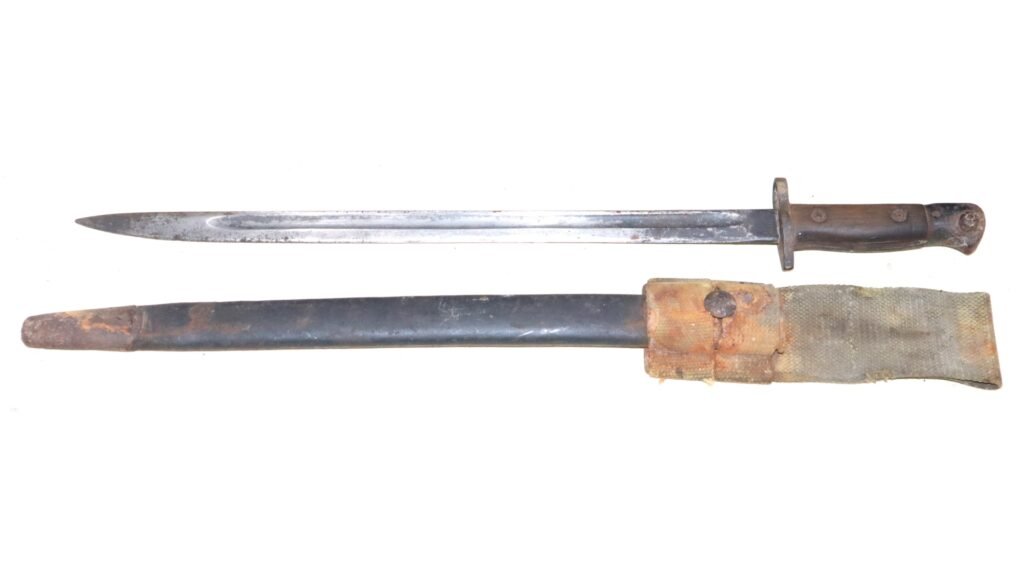 Semi-Relic WW1 British 1916 Dated Wilkinson Production Pattern 1907 Bayonet And Scabbard