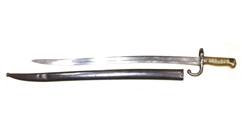French Chassepot Yataghan Pattern Bayonet And Scabbard