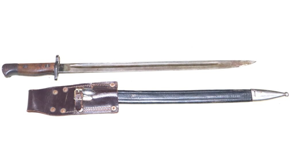 WW1 British Wilkinson Production Pattern 1907 SMLE Bayonet In Scabbard