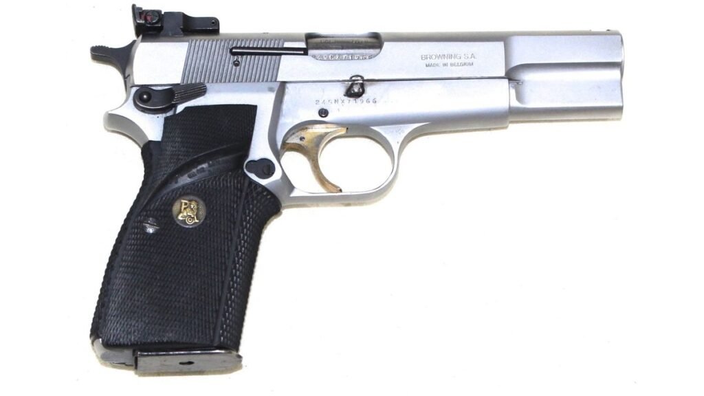 Satin Chrome FN Browning Hi Power