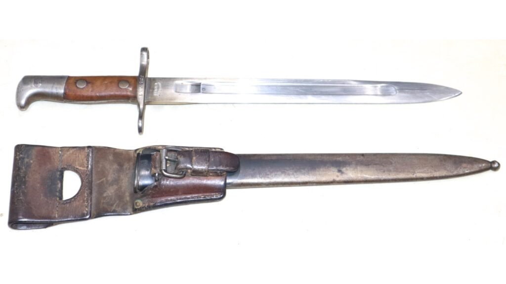 Swiss Schmidt Rubin M1889 Bayonet In Scabbard