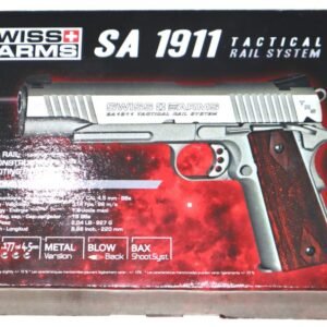 As New Swiss Arms M1911 4.5mm/.177 CO2 Gas Gun In Box