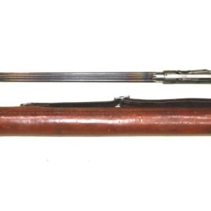 Scarce Swiss LMG 25 Barrel With Leather Barrel Case