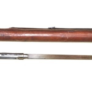 Scarce Swiss LMG 25 Barrel With Leather Barrel Case