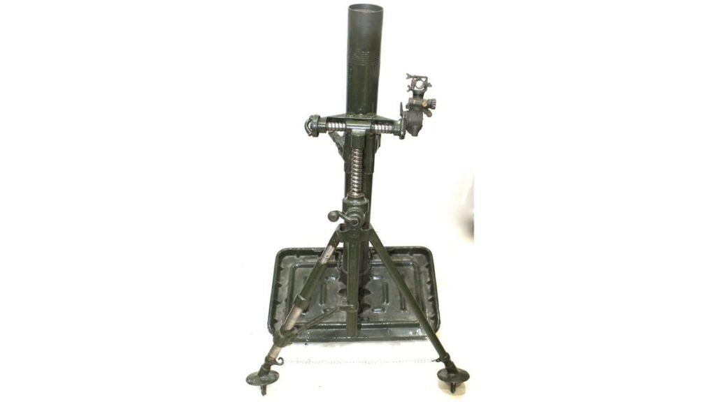 Incredibly Rare Stokes/Brandt 81mm Mortar With Sight Bracket
