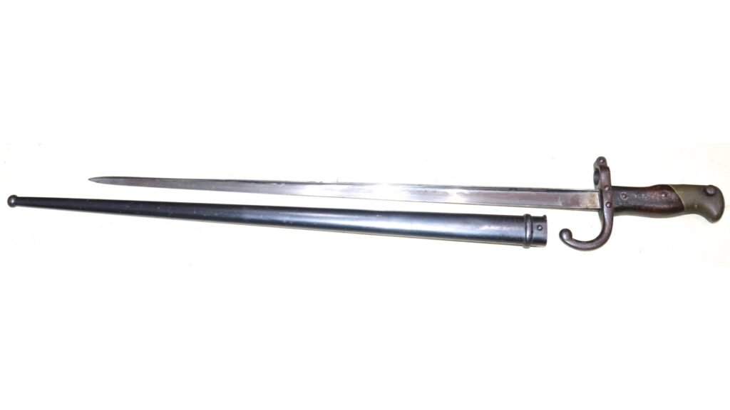 French Gras Triangular Bayonet With Scabbard