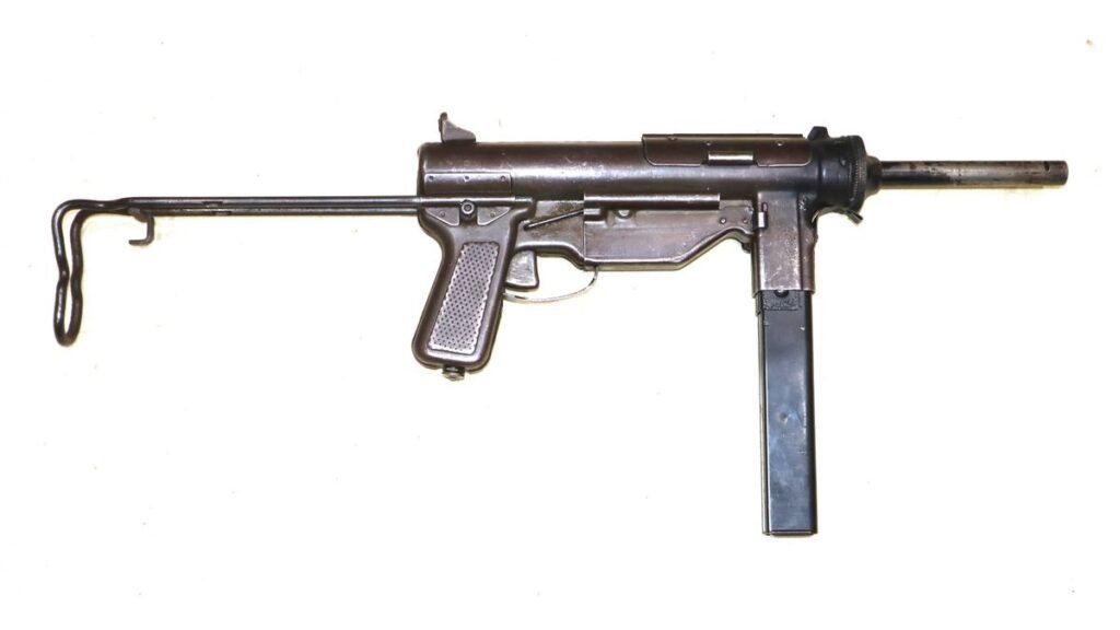Excellent Condition WW2 US Ithaca Production M3A1 Grease Gun – SN 975