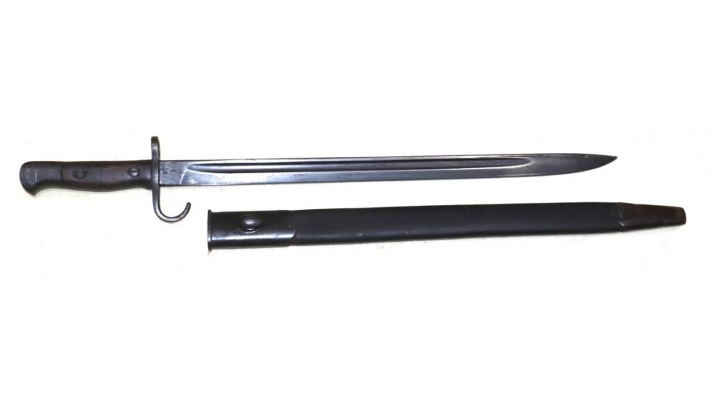 WW1 British 1907 Pattern Hooked Quillion SMLE Bayonet With Scabbard – LAYAWAY