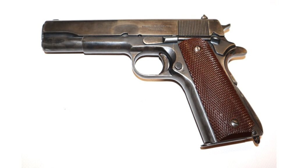 Section 5/7.3 – WW2 US/British Ithaca Gun Company Lend Lease Colt 1911 With British Release Markings