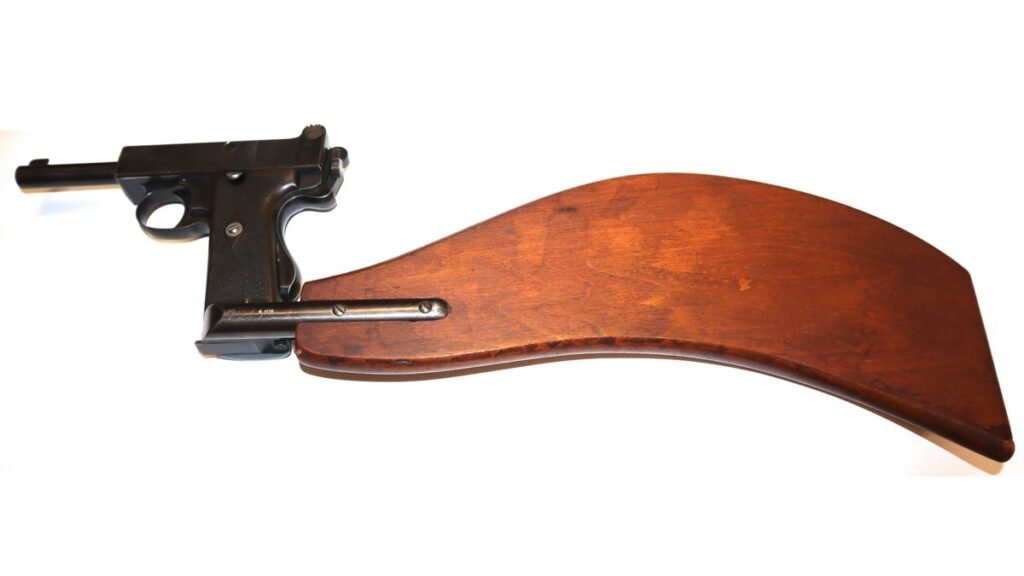 Section 5/7.1 – Exceptional WW1 British 1913 Dated Webley Automatic Mk1 RHA/RFC Contract With Original Stock – SOLD