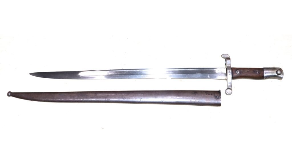 Superb Condition Kropatschek M1886 Bayonet And Scabbard