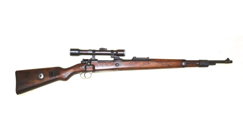 WW2 German K98 Sniper Rifle With Period Scope – UK DEAC